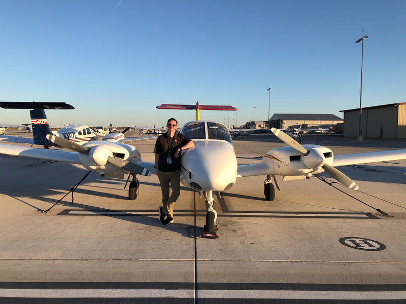 Erik Tulving and his new plane!
